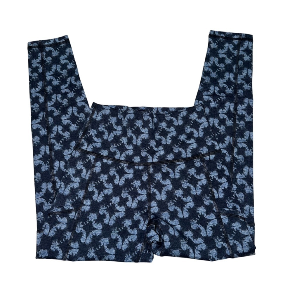 Offline By Aerie The Hugger Blue Patterned Leggings Size Small